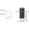 Монтажный фланец HARVIA HPC1 для электрокаменки CILINDRO